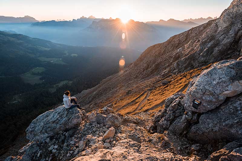 Sonnenuntergang in Südtirol